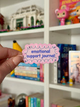 Emotional Support Journal Sticker