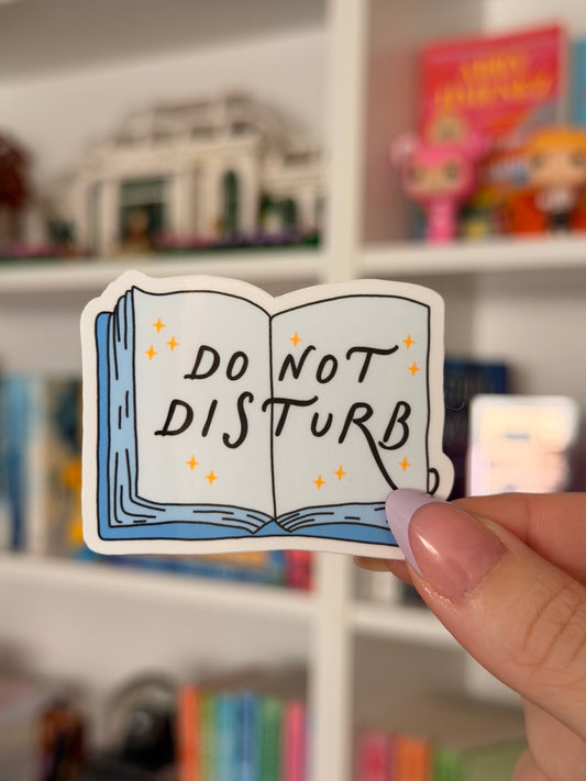 Do Not Disturb Book Sticker