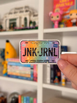 Junk Journal License Plate Sticker
