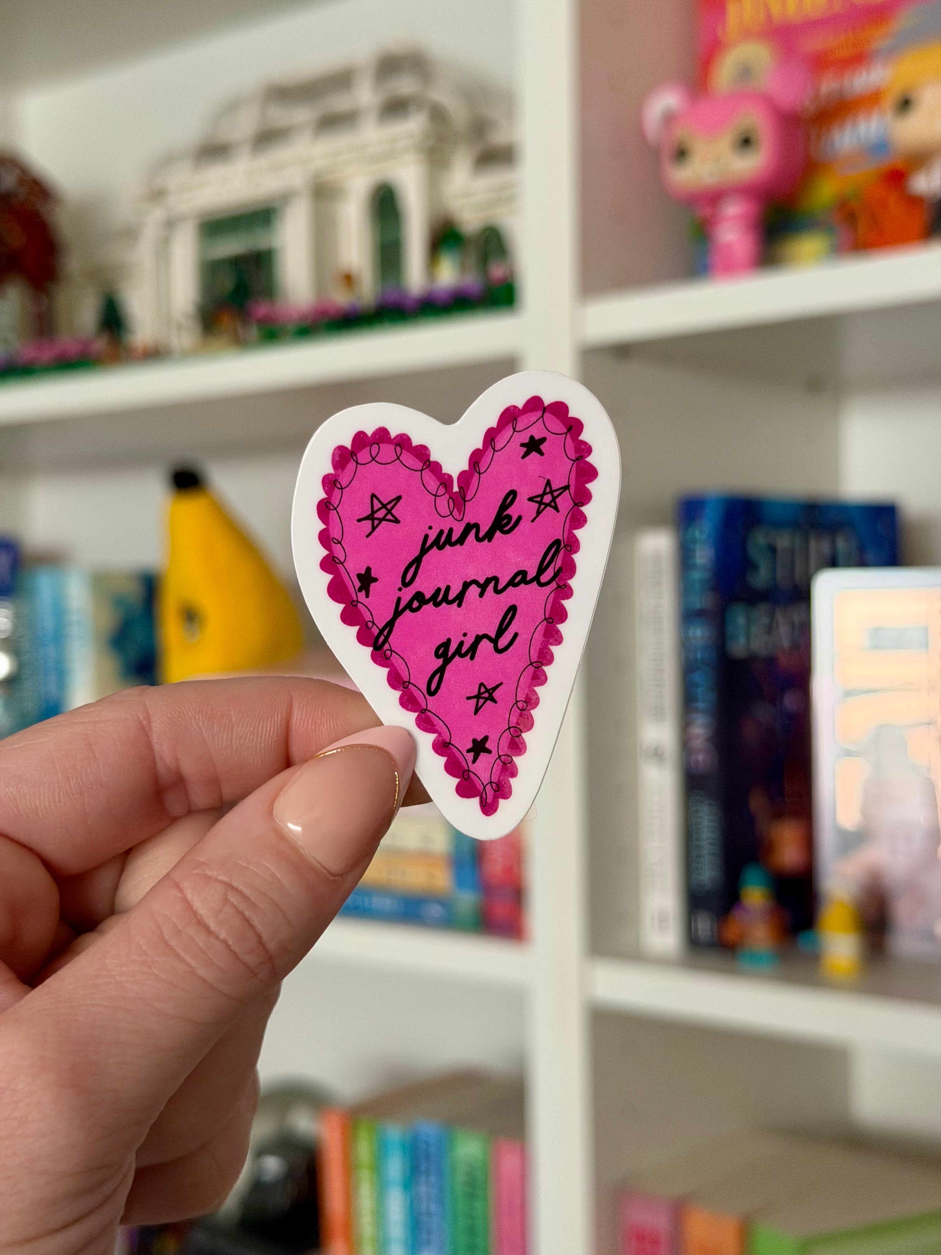 Junk Journal Girl Sticker