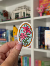 February Floral Sticker