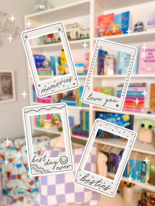 Polaroid Frame Sticker Pack (4 Stickers)