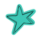 green star doodle with a clear background