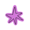purple doodle star
