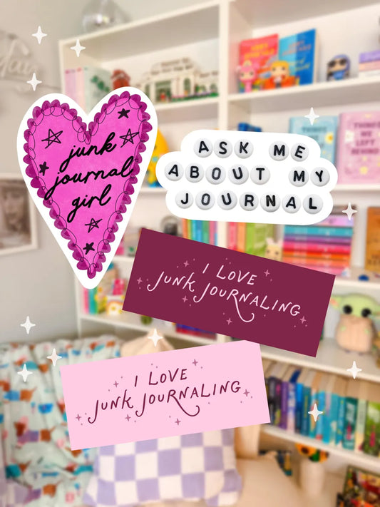 Junk Journal Sticker Pack (4 Stickers)